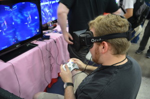 Rich tests out the Occulus Rift as he plays Galactose
